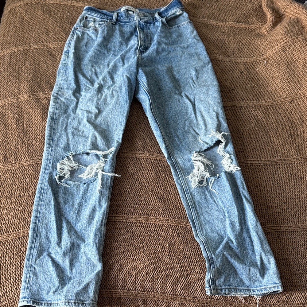 Abercrombie & Fitch Light Blue High Rise Jeans